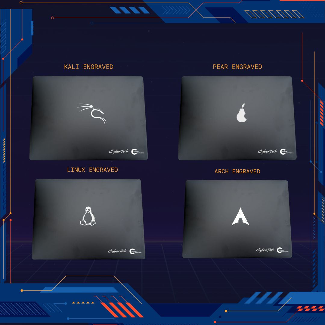 Cyber Book X Laptop with Win + Dual Boot Kali & BlackArch - Carbon Computers