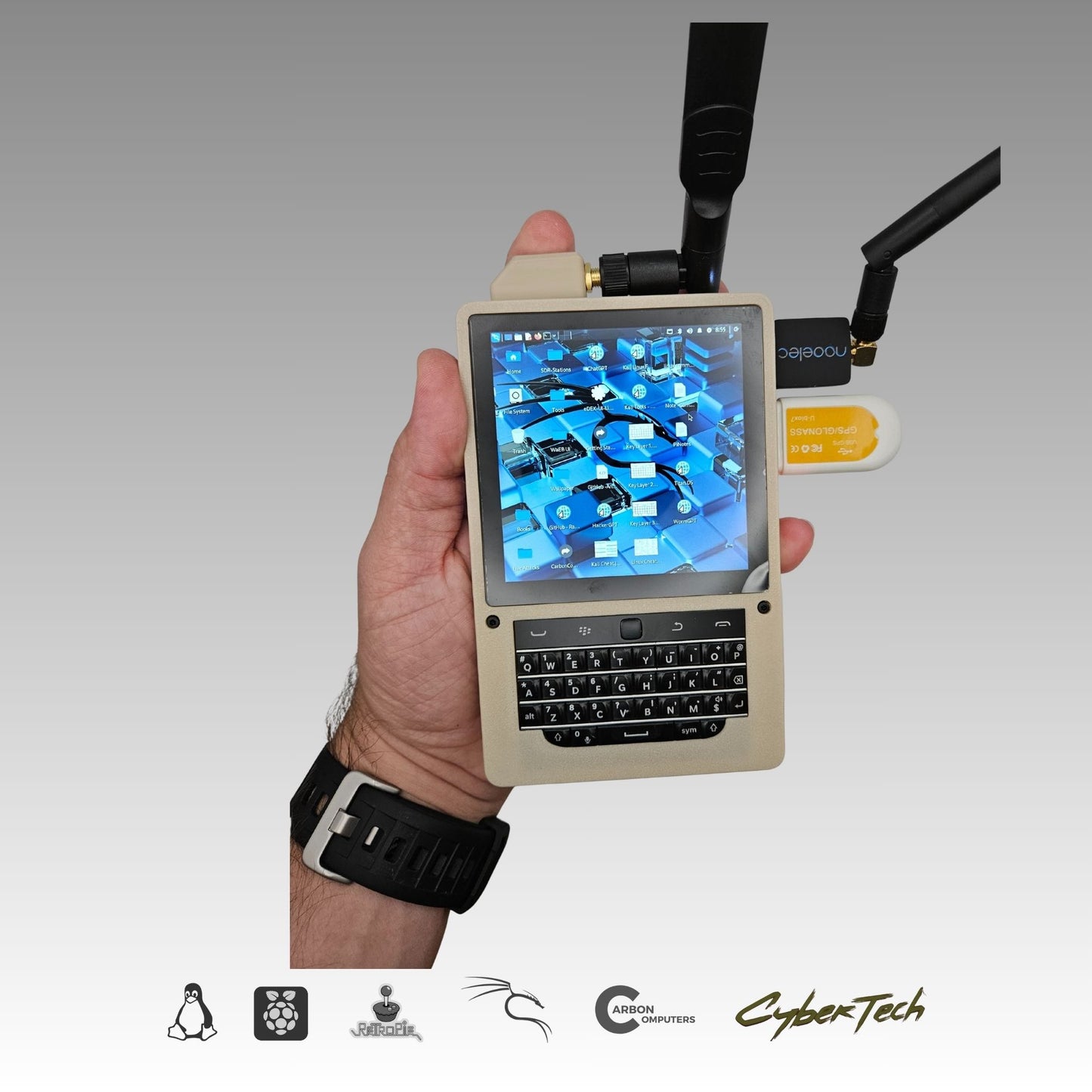 PiBerry Terminal - Raspberry CM5 Handheld - Carbon Computers