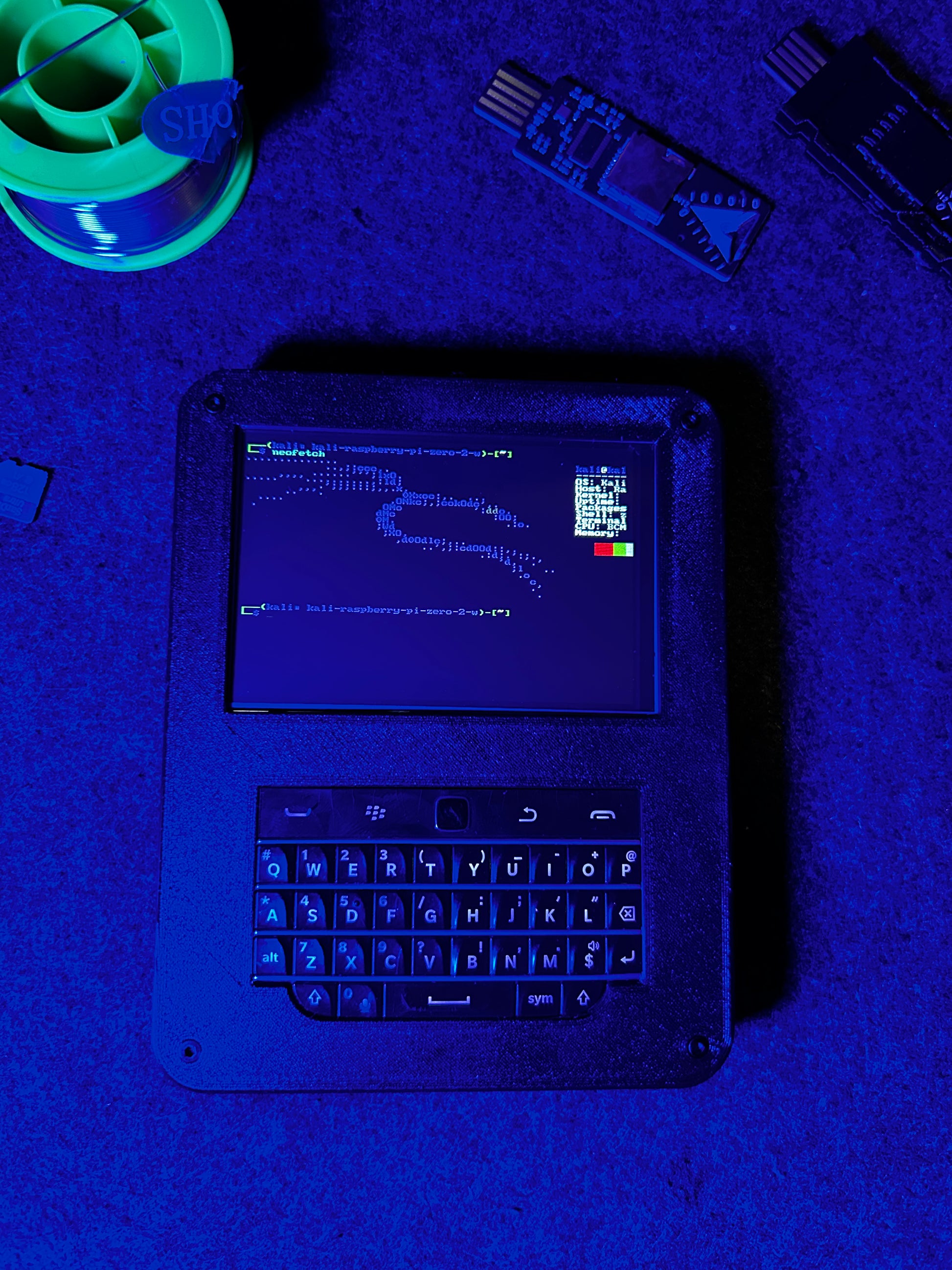PiBerry 12.0 - Pi Zero 2W Handheld - Carbon Computers