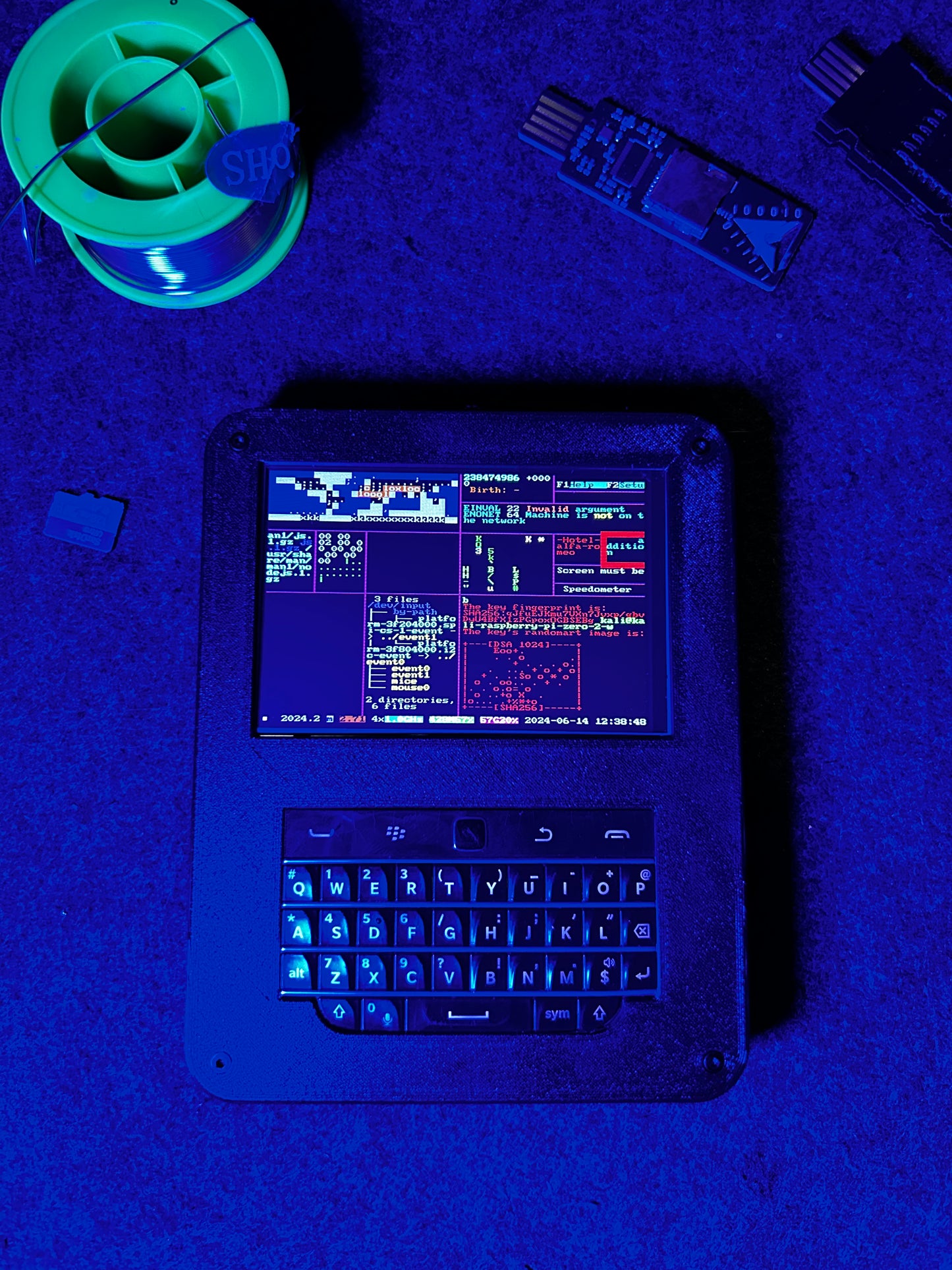 PiBerry 12.0 - Pi Zero 2W Handheld - Carbon Computers