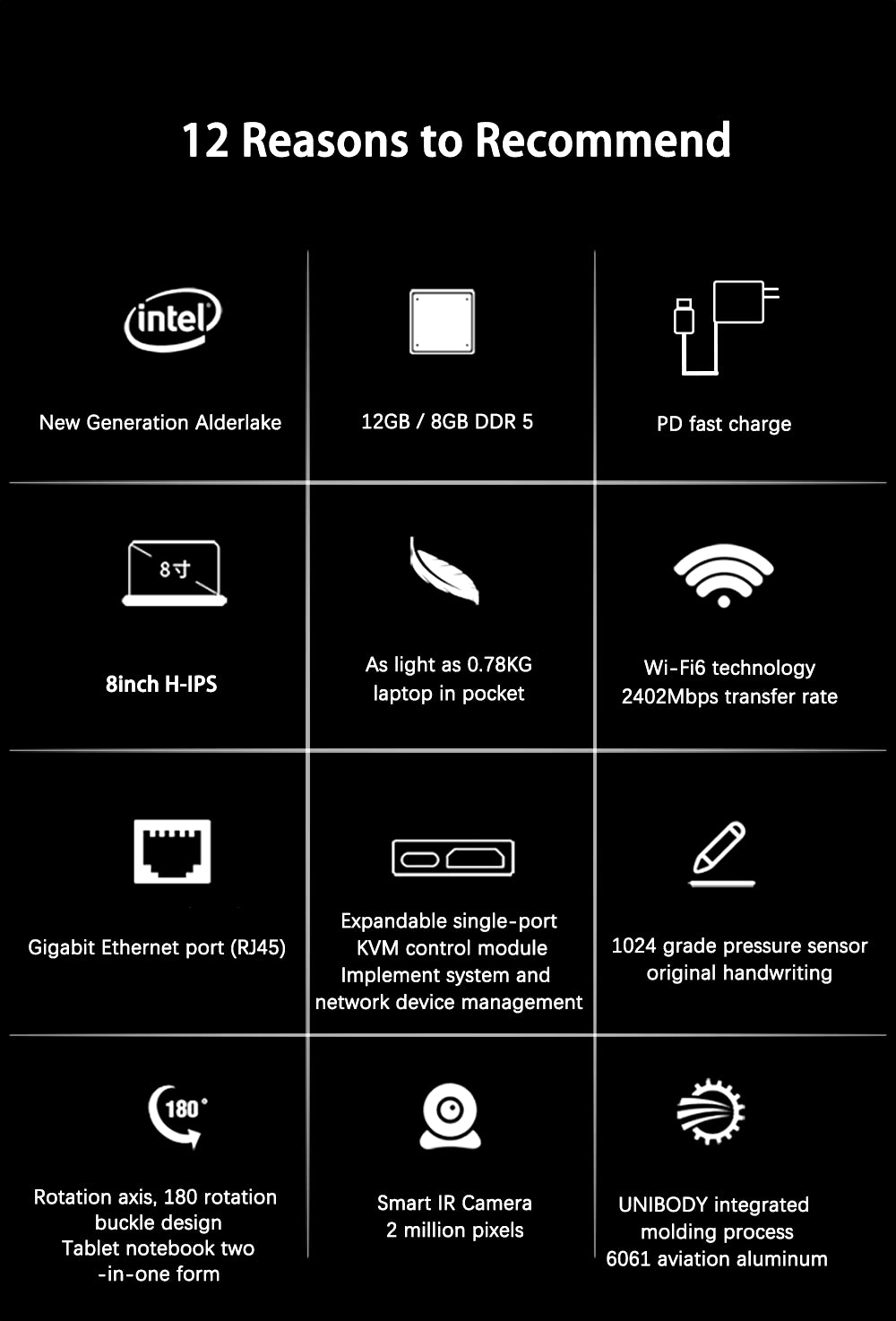 Cyber Pocket Laptop | Touch | Multi-boot Boot Kali & BlackArch | WIN 11 - Carbon Computers